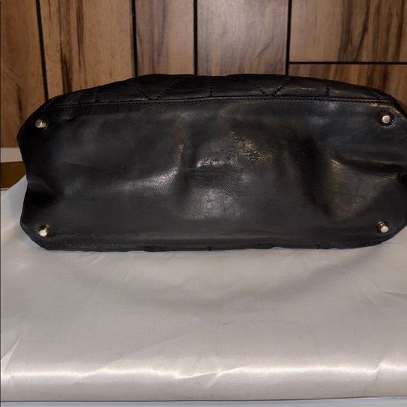 Furla Carmen Black Quilted Shoulder Bag with Scarf. - Picture 8 of 16